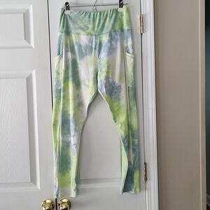 True Craft super soft tie dye leggings with side pockets  Sz XL